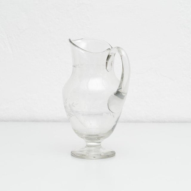 1950s French Blown Glass Water Jug, 1950s For Sale - Image 5 of 17