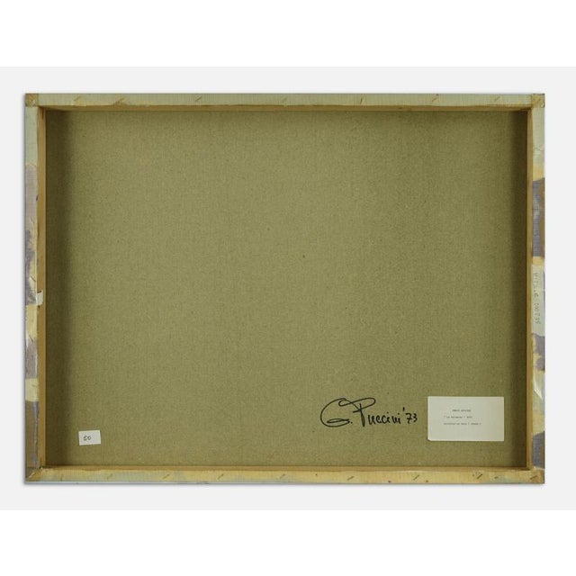 Modern Genny Puccini, Libra, 1973, Acrylic Painting on Canvas For Sale - Image 3 of 4