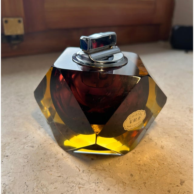 Murano Submerged Glass Table Lighter from Seguso Vetri Darte, 1960s For Sale - Image 4 of 7