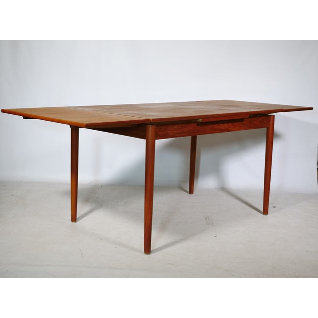 Mid-Century Modern Mid-Century Extendable Teak Dining Table, 1960s For Sale - Image 3 of 12