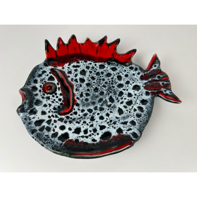 Gray Vintage Fat Lava Bowl from Vallauris, 1970s For Sale - Image 8 of 8