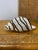 Murano 1970’s Murano Style White & Brown Striped Glass Sea Shell For Sale - Image 4 of 6