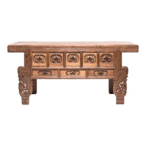 Chinese Eight Drawer Ruyi Altar Coffer, Century 1850