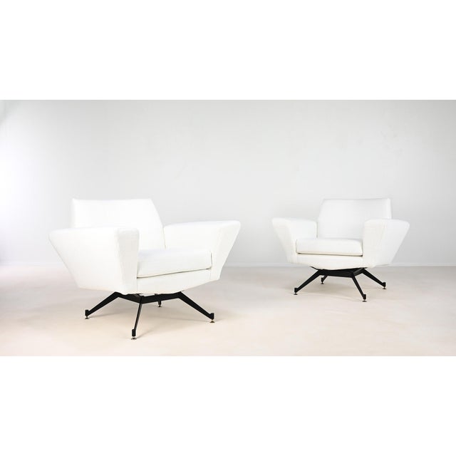 Set of Model M530 Lounge Chairs by Studio Tecnico A.P.A for Lenzi. Italy, 1950s For Sale - Image 15 of 15