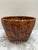 Wood Vintage Rustic Tobacco Brown Wood Storage Basket For Sale - Image 7 of 7
