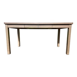 1960s McDowell and Craig Vintage Mid Century Modern Metal Tanker Desk For Sale