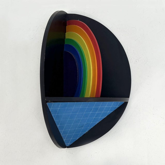 Rainbow Wall Sculpture from Lucio Del Pezzo, 1977 For Sale - Image 9 of 9