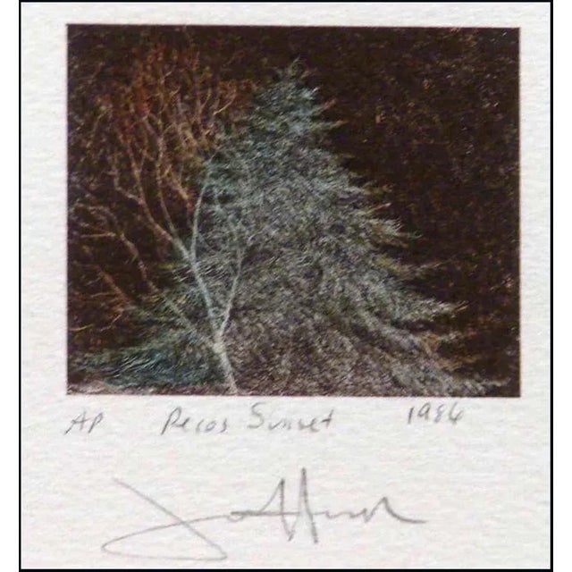 1980s Frank Howell "Pecos Sunset" Hand Signed Original Lithograph Framed For Sale - Image 4 of 4