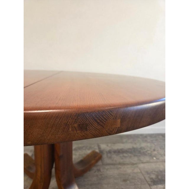 Vintage T40 Elm Dining Table by Pierre Chapo, France, 1970s For Sale - Image 4 of 16