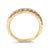 14K Yellow Gold 1/2 Cttw Round Diamond 11-Stone Classic Band- Size 6 For Sale In New York - Image 6 of 7