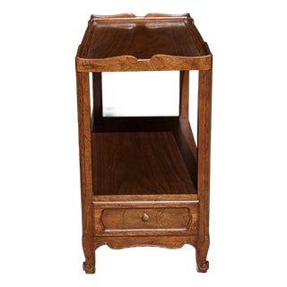 1980s Milling Road by Baker Furniture Cherry Telephone Table / Side Table With Tray Top For Sale