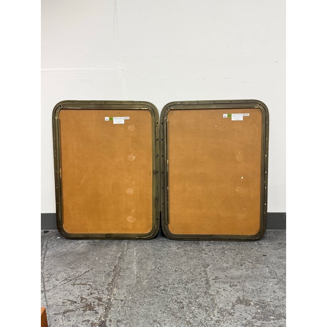 Restoration Hardware Teen Pierced Metal Wall Mirrors, Pair For Sale - Image 12 of 12