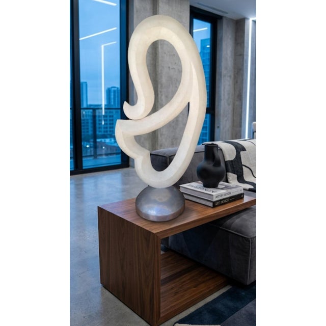 Vintage Huge Postmodern Maitland-Smith Tessellated Mactan Stone Abstract Sculpture For Sale In West Palm - Image 6 of 11
