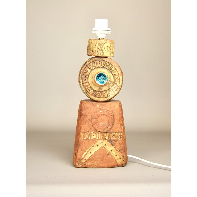 Ceramic Table Lamp by Bernarde Rooke for Kor, England, 1960s For Sale - Image 9 of 10