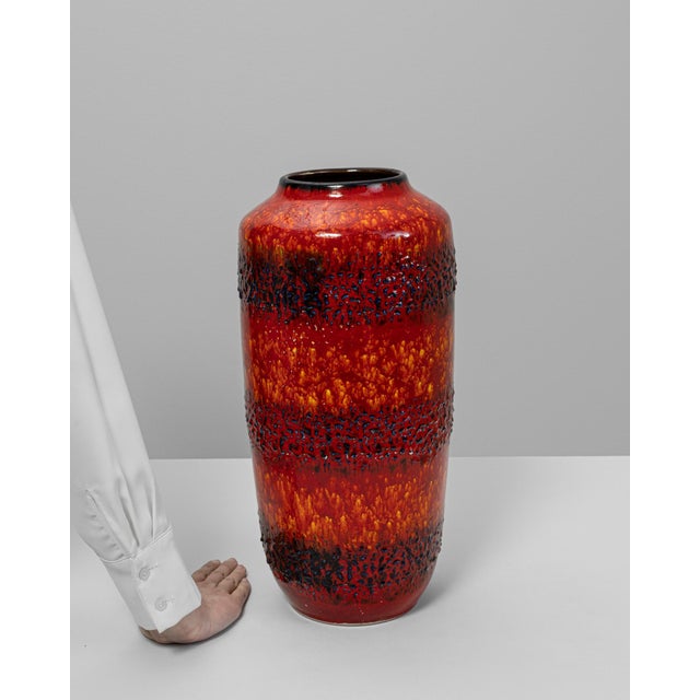 20th Century German 'W. Germany' Ceramic Vase For Sale - Image 17 of 18