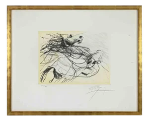 Jean-Marie Guiny, Galloping Horse, Etching, 2000s