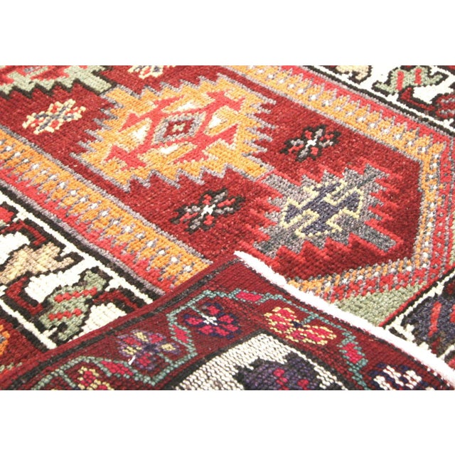 1960s Turkish Oushak Runner For Sale - Image 4 of 6