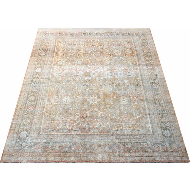 Antique Persian Mahal Rug For Sale In Los Angeles - Image 6 of 6