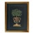 Vintage Orange Tree in Urn Lithograph Under Glass Gold Frame Reproduction For Sale