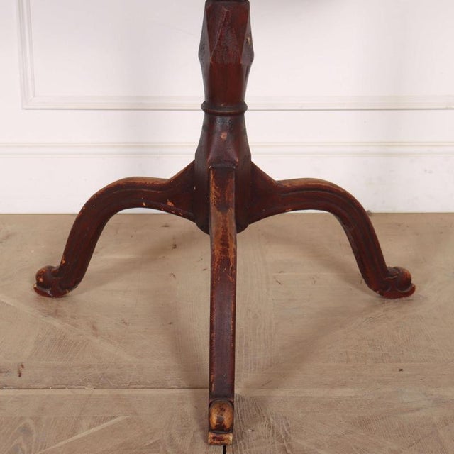 Early 19th Century Swedish tripod lamp table with original paint finish. 1820 This piece is designed in the style of the...