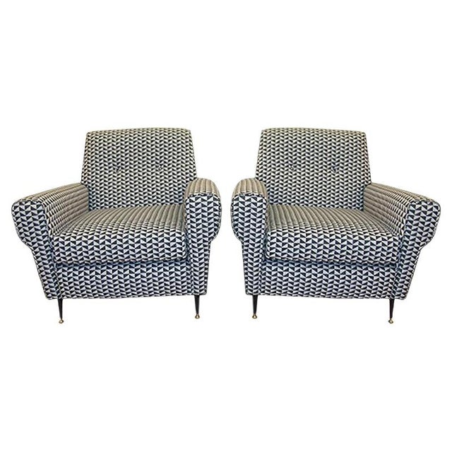 Metal Set of Italian Armchairs, 1950s For Sale - Image 7 of 7