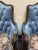 Vintage Velvet and Floral Upholstered Chairs, Set of 2 For Sale - Image 3 of 7