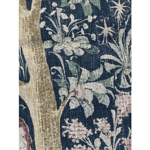 Vintage French Medieval Style Screen Printed Tapestry, 1960s For Sale - Image 12 of 18