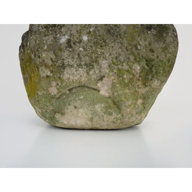 Forest Green Large Stone Mortar For Sale - Image 8 of 11