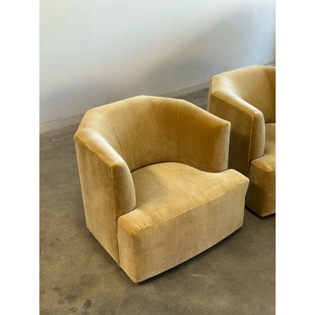 Textile Vintage Angular Lounge Chairs - Pair For Sale - Image 7 of 12