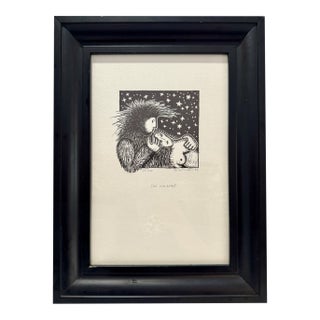 Irena Martens Signed Limited Edition Woodblock Print Sei Umarmt 84/600 1996 For Sale