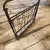 1950s Mid-Century Modern Black Painted Iron and Brass Italian Magazine Rack For Sale - Image 4 of 9