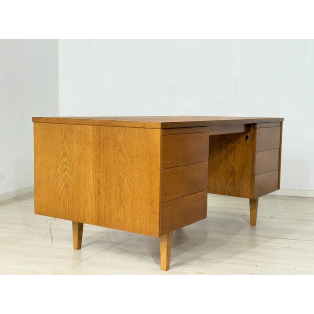 Vintage Freestanding Desk in Oak from Ikea, 1960s For Sale - Image 13 of 17