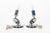 Metal Antique Art Deco Bauhaus Table Lamps With Glass Photo Inserts - a Pair For Sale - Image 7 of 11