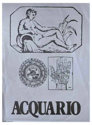 Sergio Barletta, Aquarius, Screen Print, 1973