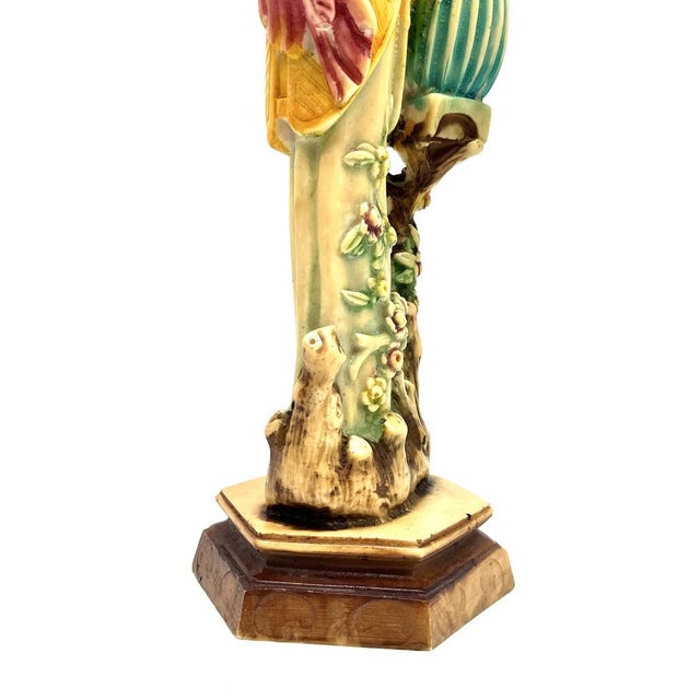 Large Vintage Chinoiserie Sculptural Figures in Resin, 1970s, Set of 2 For Sale - Image 14 of 18