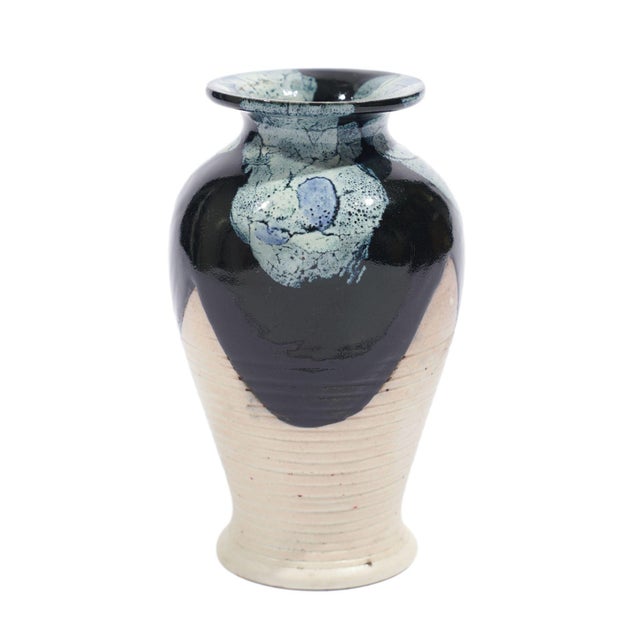 Japanese Sumida Gawa Vase With a Climbing Figure, C. 1890 For Sale - Image 4 of 9