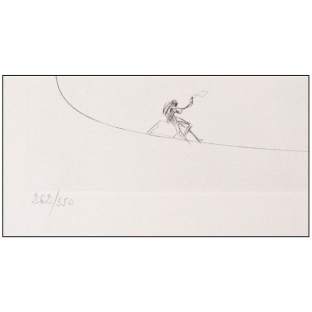 Late 20th Century Gladiolus Cum Aurium Corymbo Expectantium Surreal Red Drypoint Etching and Heliogravure Salvador Dalí For Sale In Minneapolis - Image 6 of 7