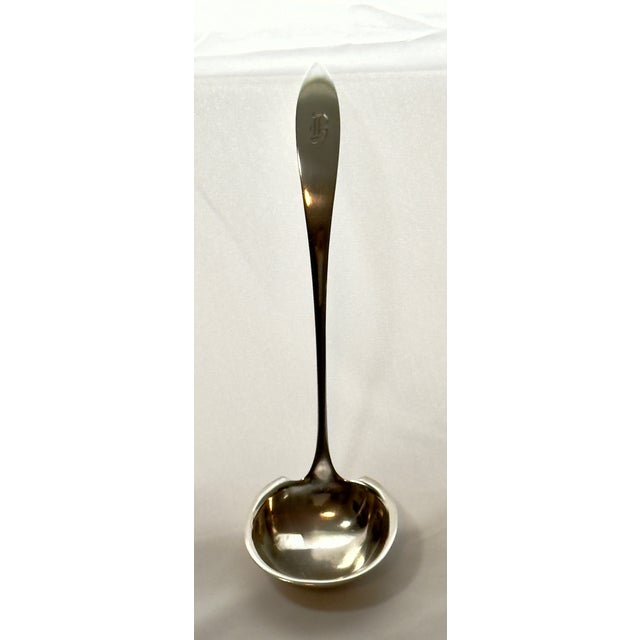 Antique Towle Lafayette Sterling Silver Fish/ Soup Serving Ladle, Circa 1910 For Sale - Image 14 of 18