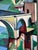 Jacques Lamy Mid Century Modern Abstract Painting of the San Martin Bridge in Toledo, Spain by Jacques Lamy, 1971 For Sale - Image 4 of 7