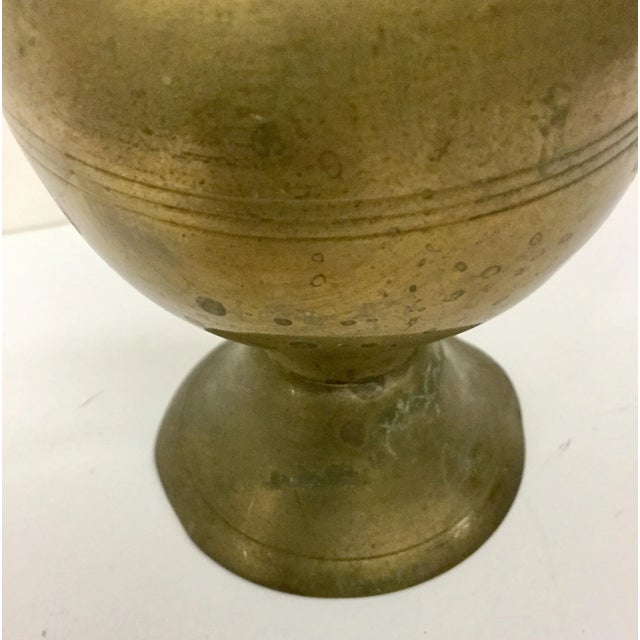 Antique Brass Dual Use Candleholder For Sale - Image 4 of 11