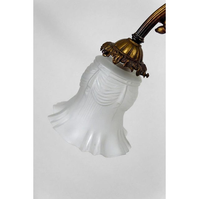 Louis XVI Neoclassical Style Hanging Light in Gilded Bronze, 1890s For Sale - Image 11 of 16