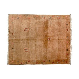 Persian Tribal Gabbeh Rug - 4' X 4'7" For Sale