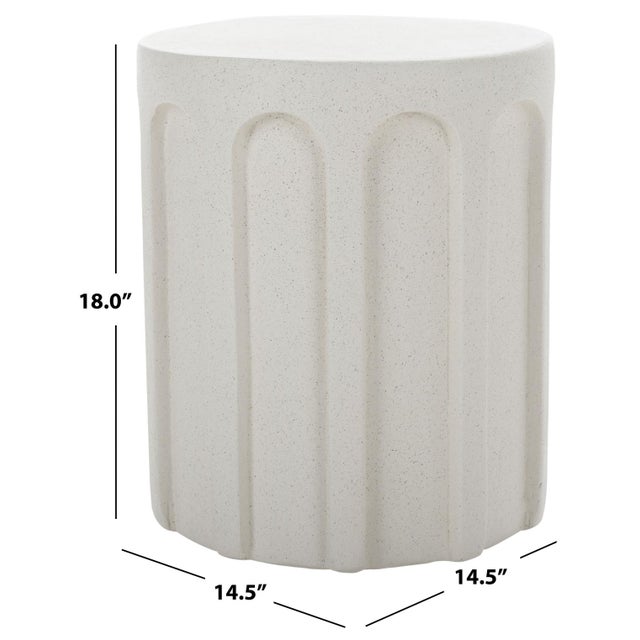Modern Nikolaus Accent Table in White For Sale - Image 3 of 7