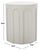 Modern Nikolaus Accent Table in White For Sale - Image 3 of 7