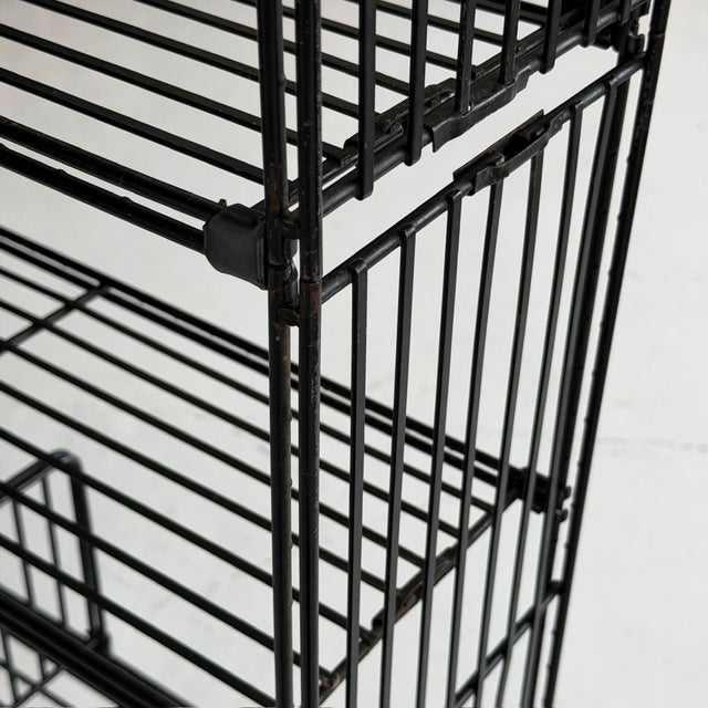 1970s Multistrux Iron Shelving by Multimueble, Attributed For Sale In Chicago - Image 6 of 8