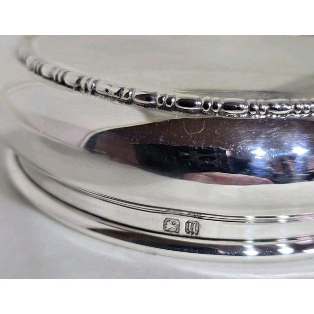 Antique George V Sterling Silver Vanity Jar from S W Smith & Co., Birmingham, 1919 For Sale - Image 18 of 18