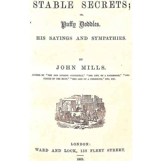 "Stable Secrets; Or, Puffy Doddles His Sayings & Sympathies" 1863 Mills, John For Sale In New York - Image 6 of 8