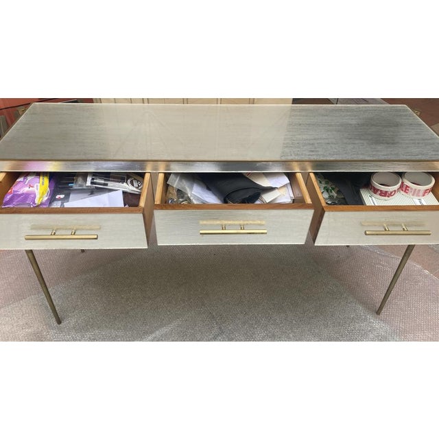Console Table in Resin and Brass For Sale - Image 10 of 14