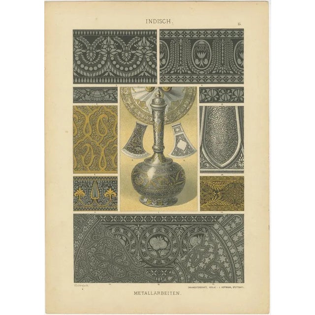 Title: "Intricate Indian Craftsmanship in Dolmetsch's 1887 Ornamental Treasury" These images are from "Der...