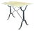 Antique French Carrera Marble Top Cafe or Bistro Table With Cast Iron Base For Sale